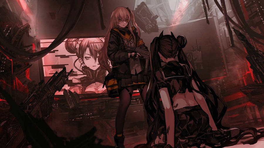 Ump45 And Ump90 Girls Frontline Wallpaper
