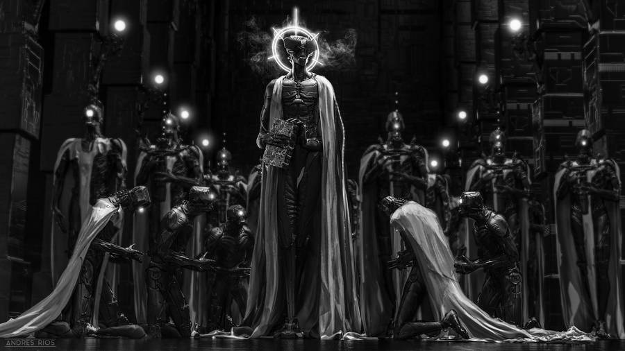 Uncanny Cult Robot Wallpaper