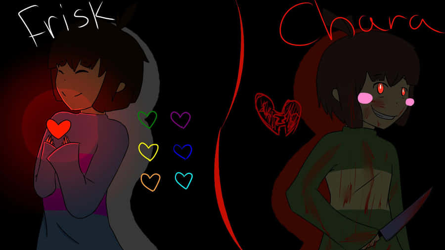 Undertale Frisk Chara Wallpaper