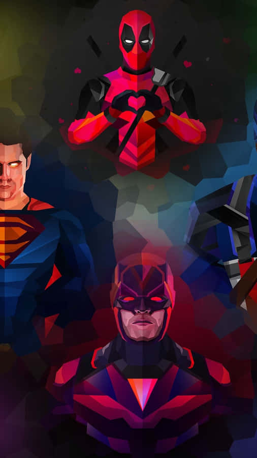 Unite The Superheroes Of Marvel And Dc Onto Your Iphone Wallpaper