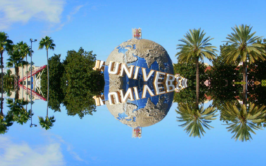 Universal Studios Inverted Reflection Wallpaper