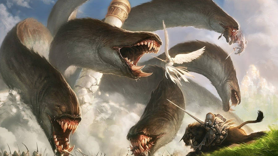 Unleash The Hydra In Magic The Gathering: Apocalypse Wallpaper