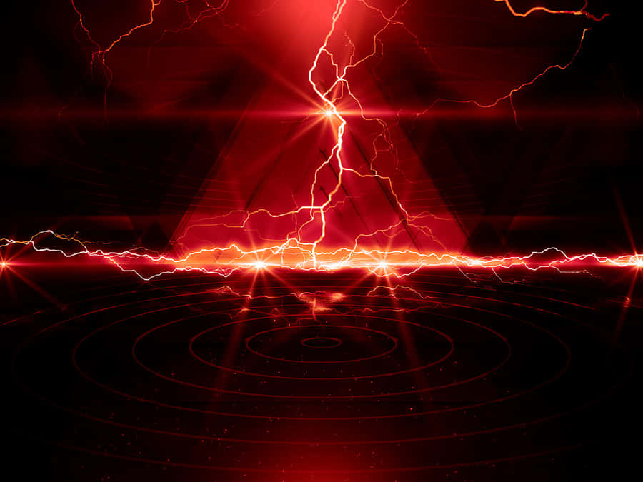 Unleash Your Full Potential With Red Lightning Wallpaper