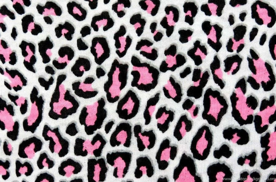 Unleash Your Inner Wild Side With Pink Leopard Print Wallpaper