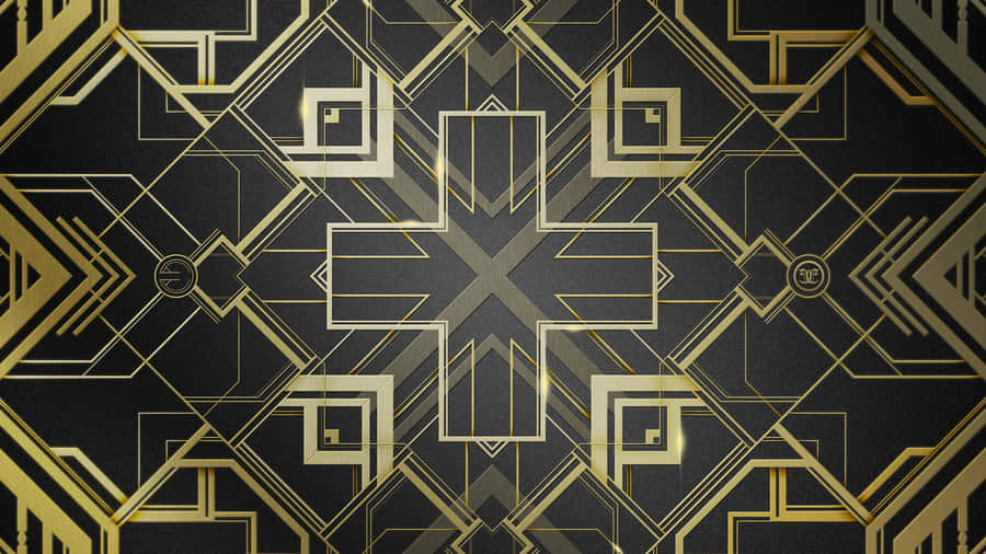 “unlock The Brilliance Of Modern Technology With The Art Deco Iphone” Wallpaper