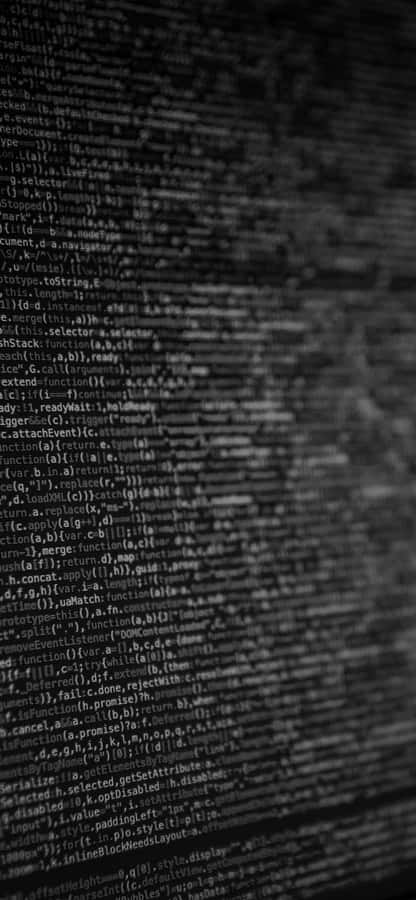 'unlock The Possibilities Of Technology With Code Iphone' Wallpaper