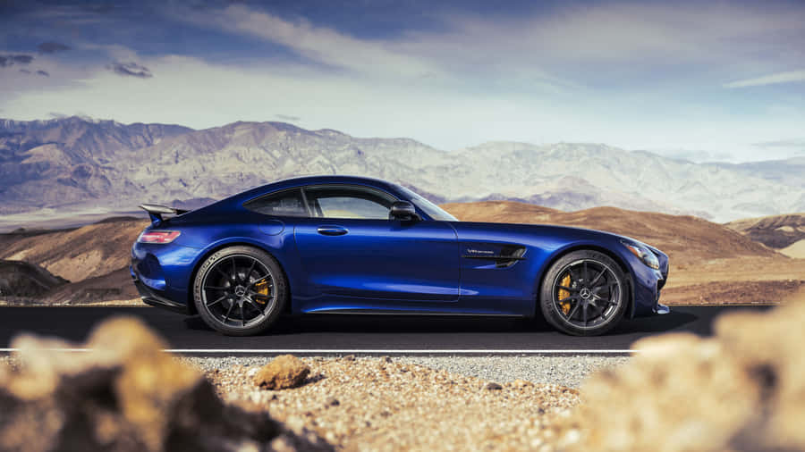 Unlock The Power Of The Future With The Mercedes - Amg Gt. Wallpaper