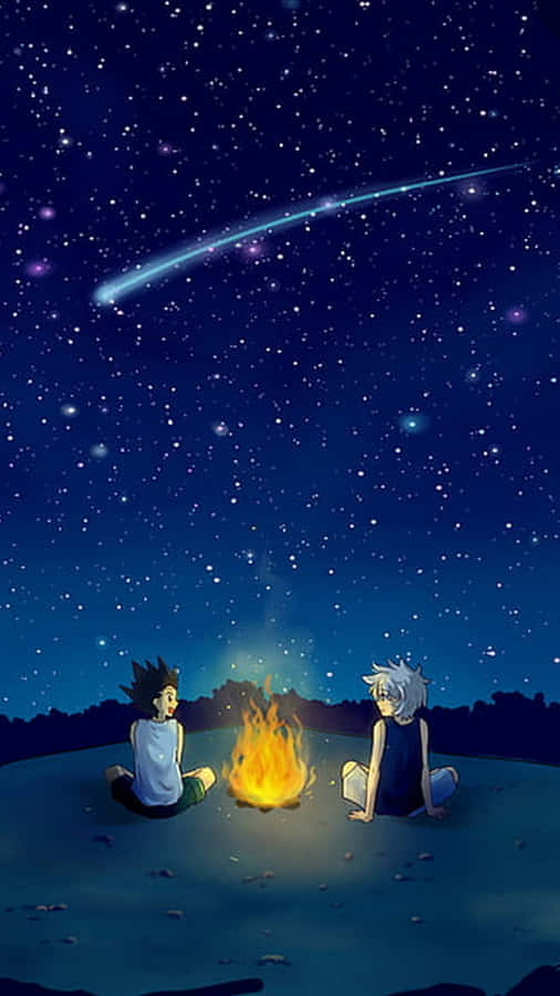 Unlock Your Adventures With The Gon And Killua Phone Wallpaper