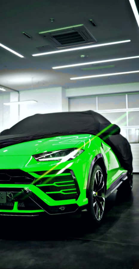Unlock Your Luxury With The Green Lamborghini Iphone Wallpaper