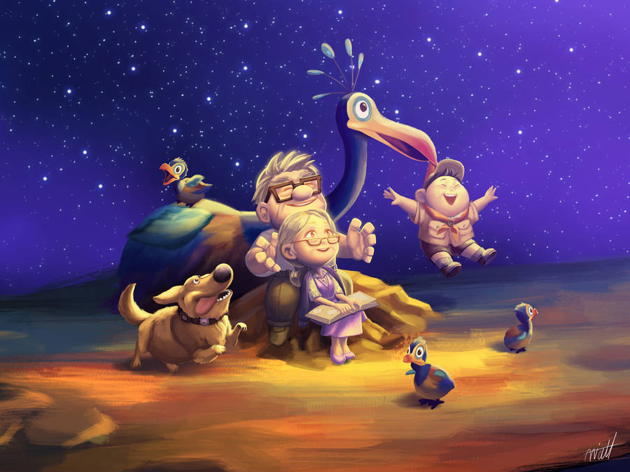 Up Disney Pixar Art Wallpaper