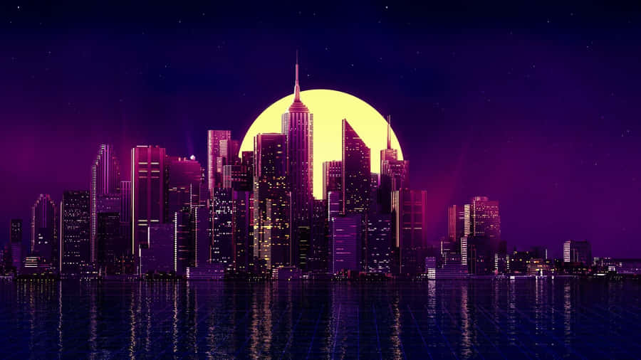 Upgrade To A Modern Purple Laptop Wallpaper