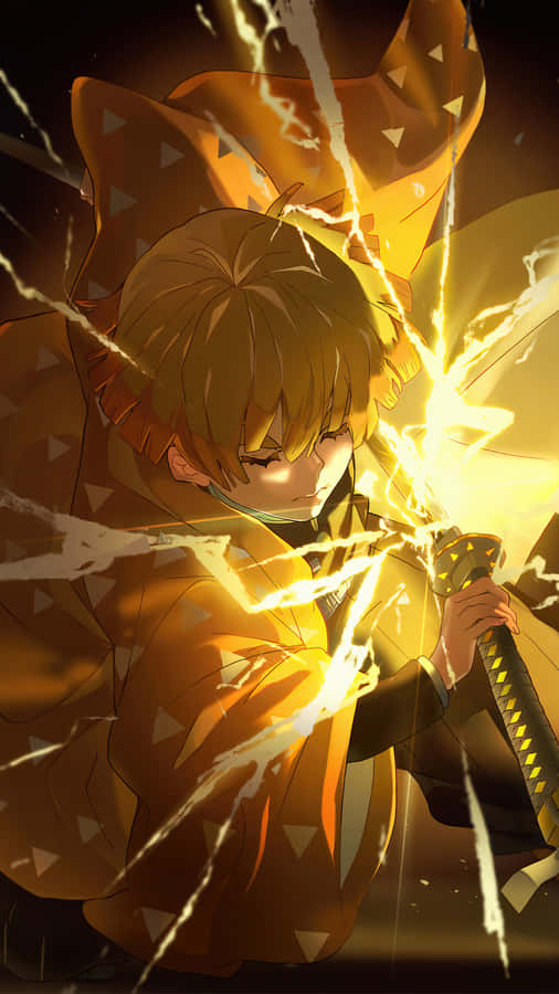 Upgrade To The Zenitsu Phone For Smooth Operations Wallpaper