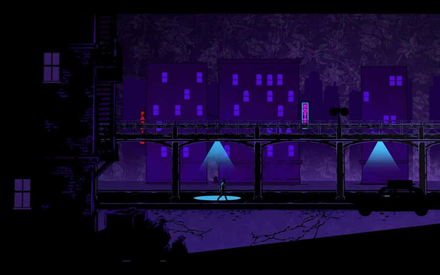 Upgrade Your Workstation With A Stylish Purple Laptop Wallpaper