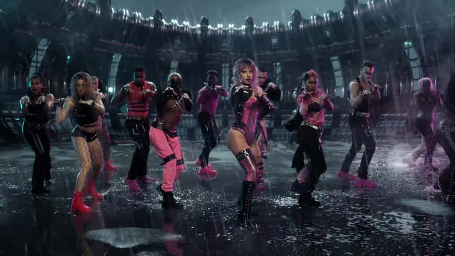 Urban Rain Dance Performance Wallpaper