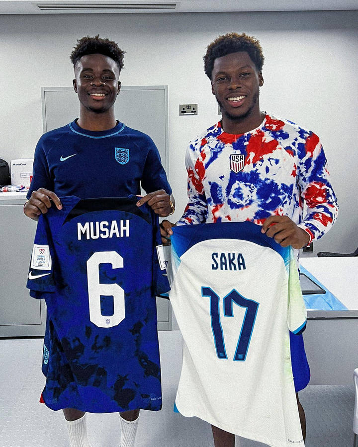 Usa National Football Team Musah And Saka Wallpaper