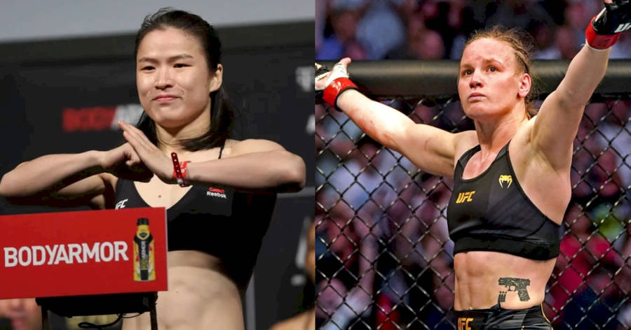 Valentina Shevchenko Zhang Weili Side-by-side Wallpaper