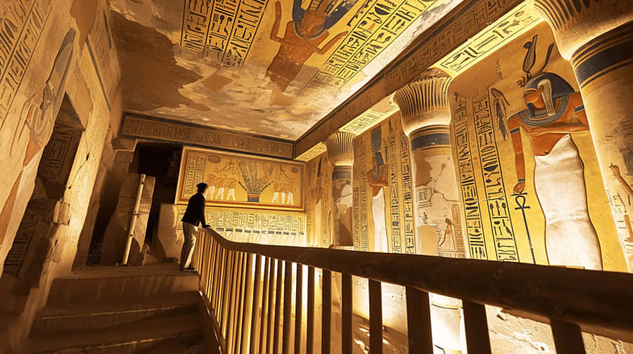 Valleyofthe Kings Tomb Interior Wallpaper