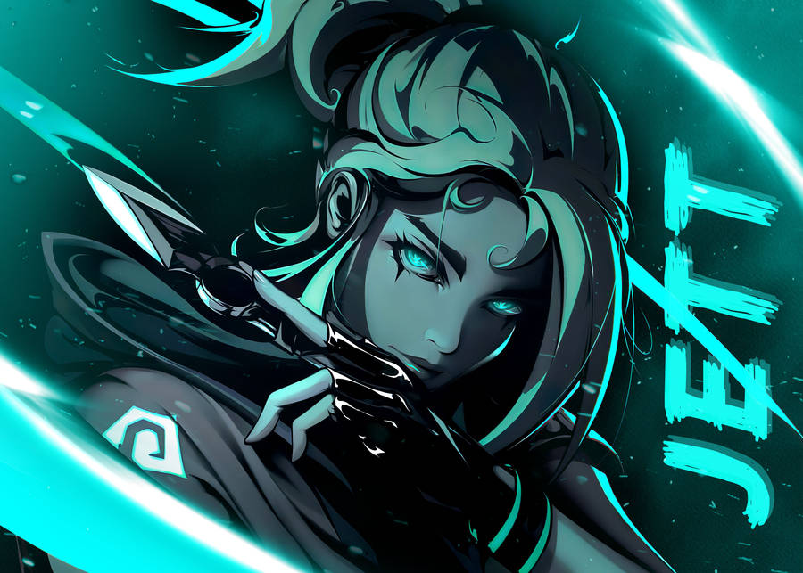 Valorant Jett Blue Eyes Wallpaper