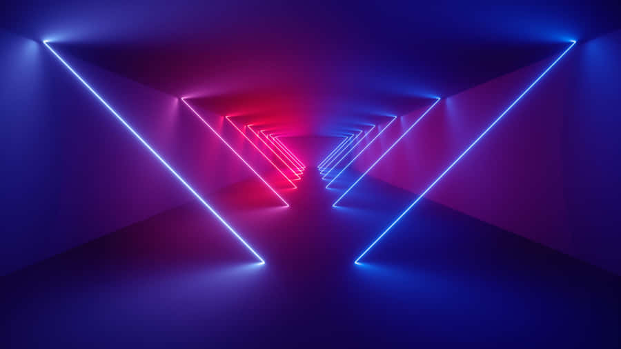 Vaporwave Infinite Triangle Passage4 K U H D Wallpaper