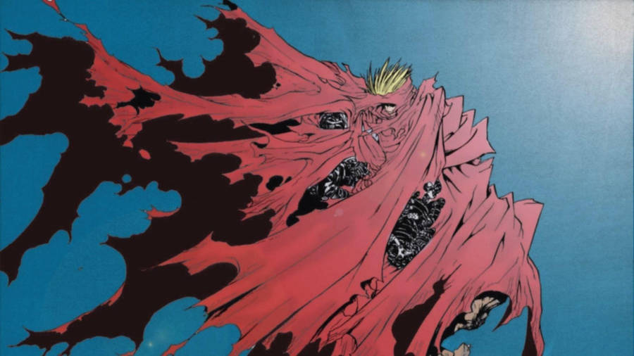 Vash Trigun Trashed Red Coat Wallpaper