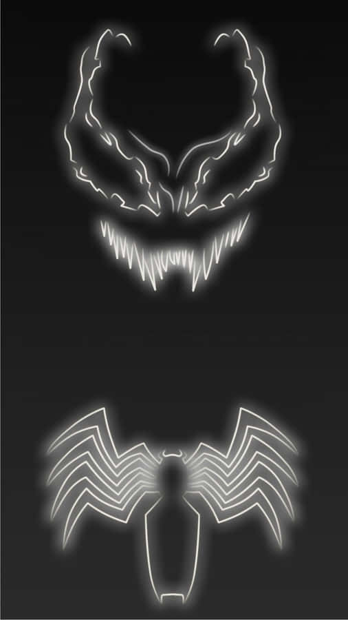 Venom And Spider Logo Abstract Wallpaper