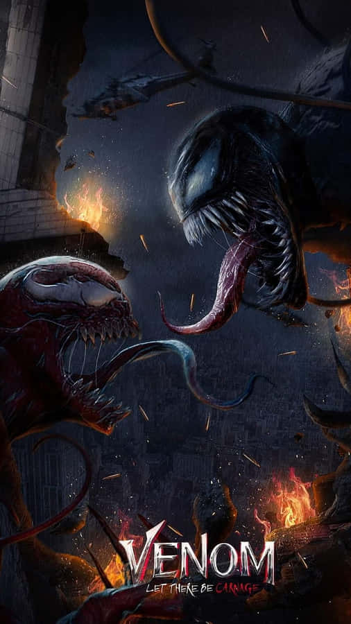 Venom Vs Venom - The Movie Poster Wallpaper