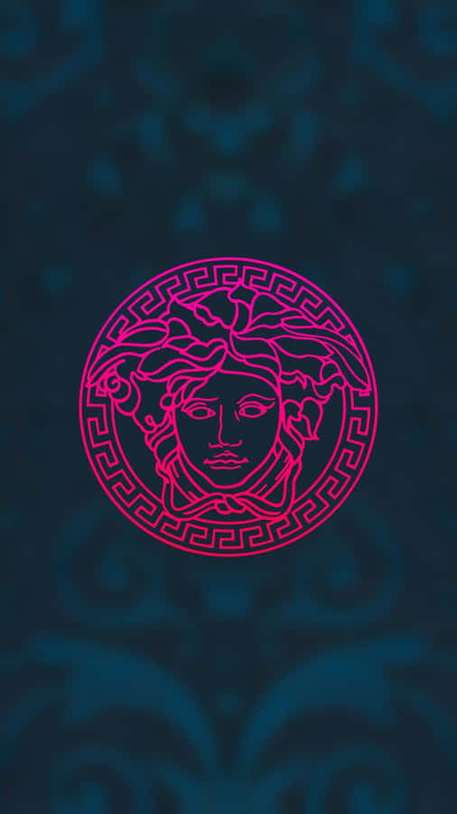 Versace Iphone Neon Pink Logo Wallpaper