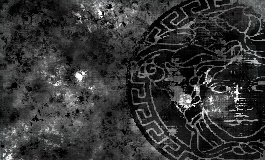 Versace Logo Mosaic Classic Art Wallpaper