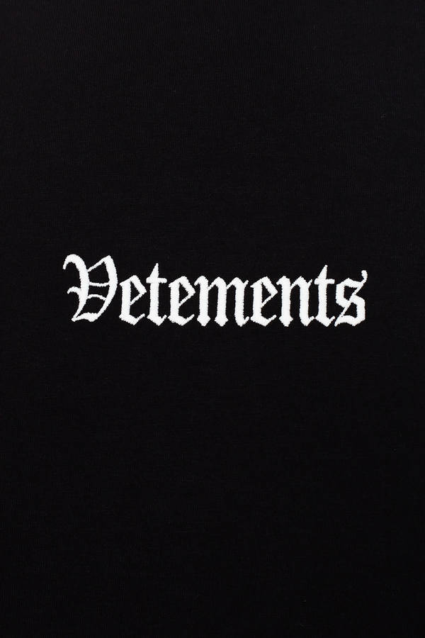 Vetements Black Logo Wallpaper