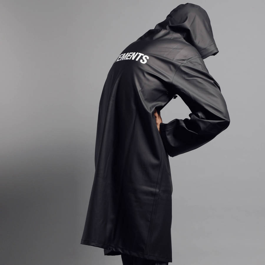 Vetements Black Raincoat Wallpaper