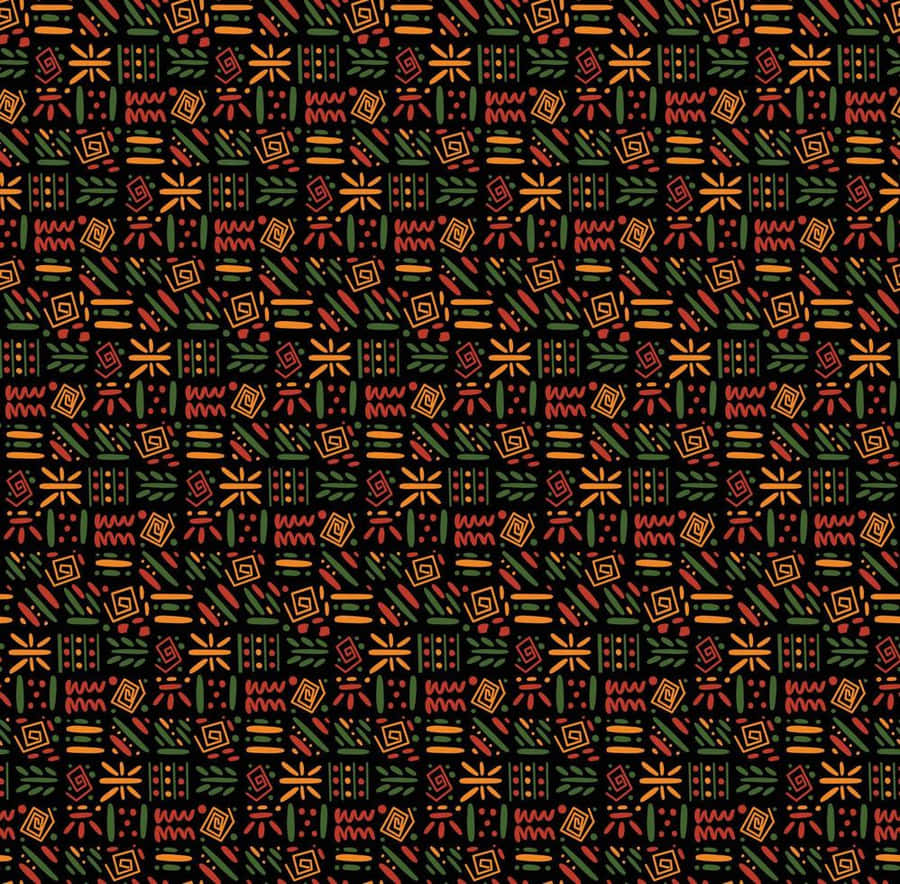 Vibrant African Print Pattern Wallpaper