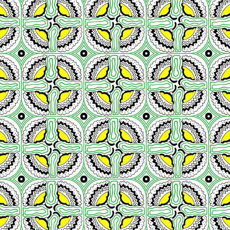 Vibrant African Print Pattern Wallpaper