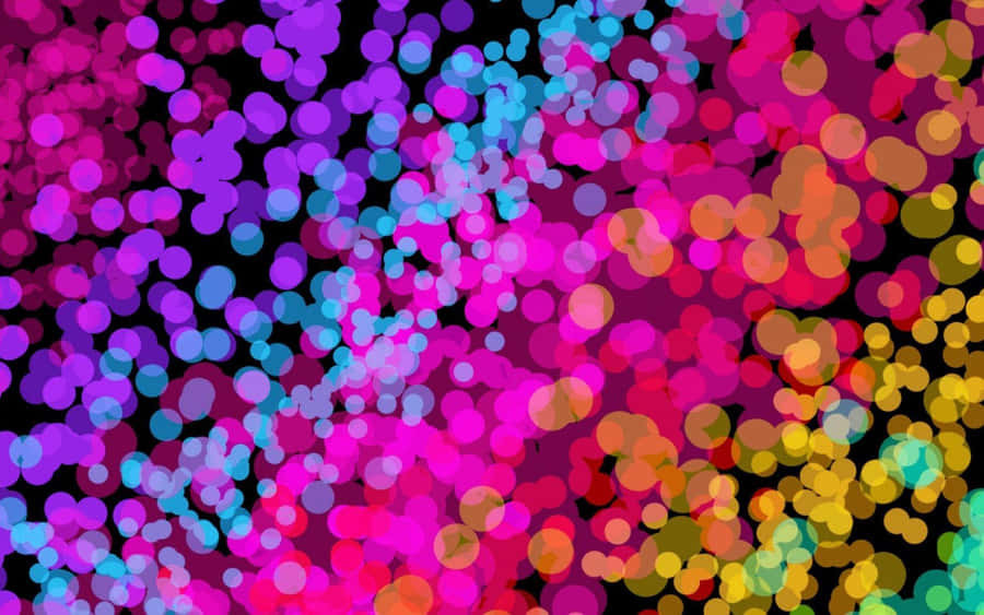 Vibrant Bokeh Lights Background Wallpaper