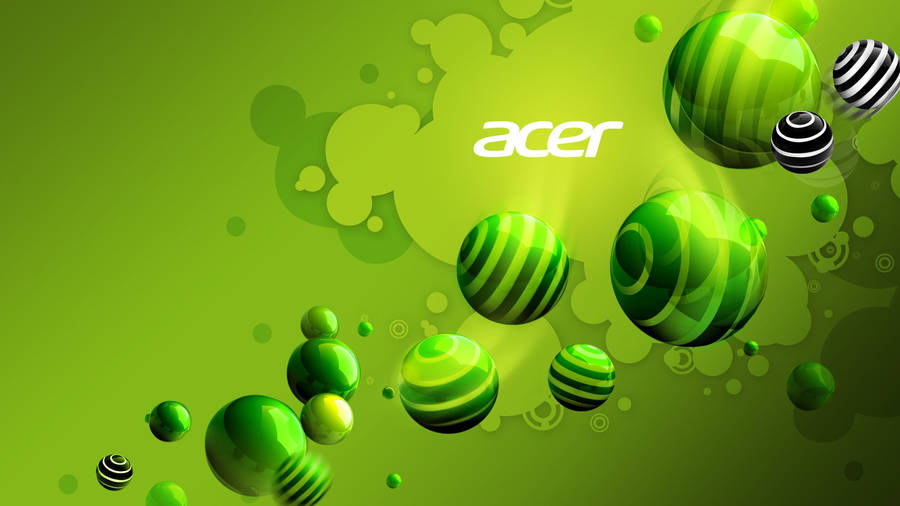 Vibrant Green And White Acer Logo Wallpaper
