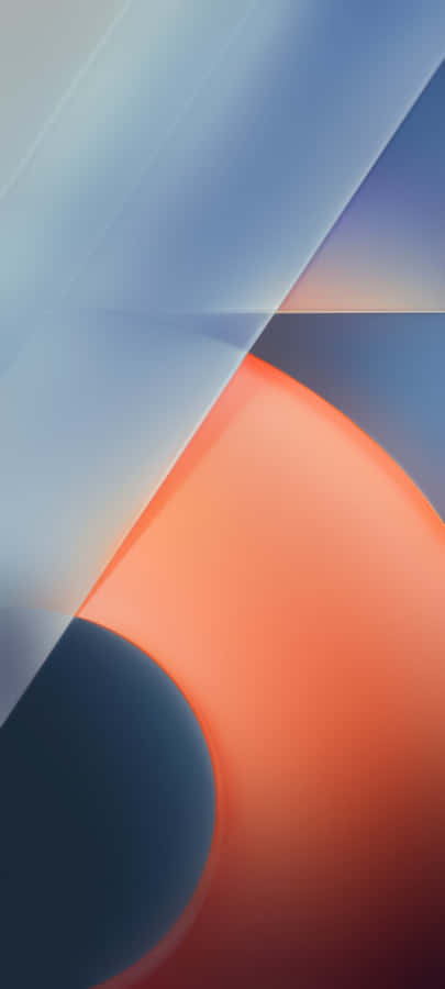 Vibrant Orange And Blue Color Combination Wallpaper