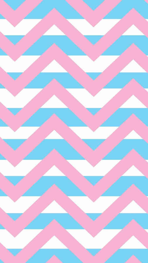 Vibrant Pastel Blue And Pink Color Block Wallpaper Wallpaper