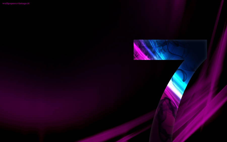 Vibrant Purple And Blue Windows 7 Logo Wallpaper