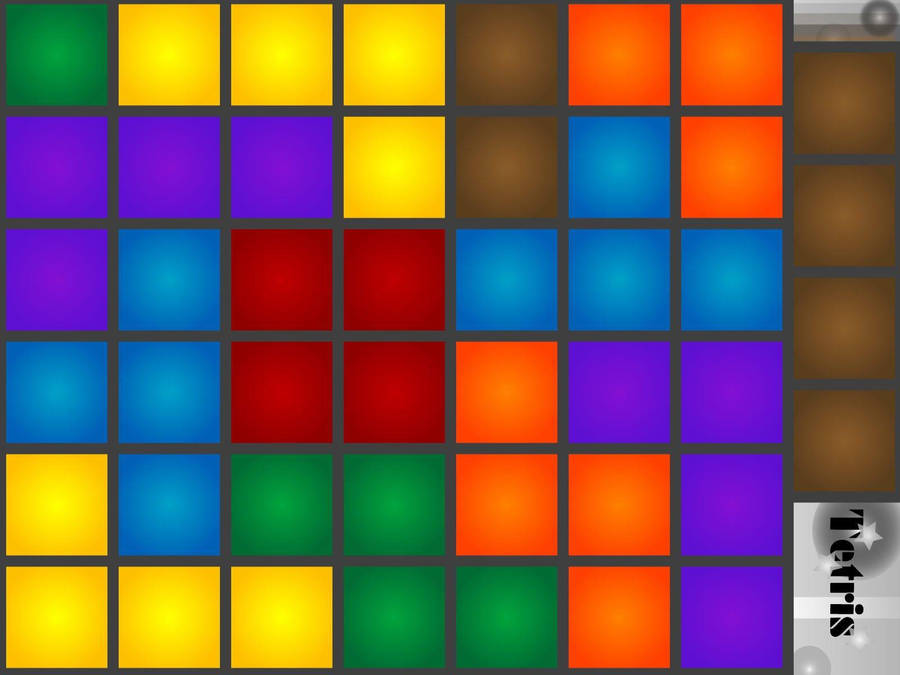 Vibrant Tetris Game Tiles Wallpaper