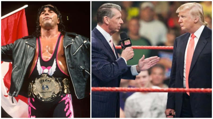 Vince Mcmahon And Bret Hart Wallpaper