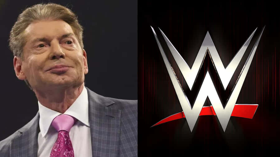 Vince Mcmahon And Wwe Logo Wallpaper