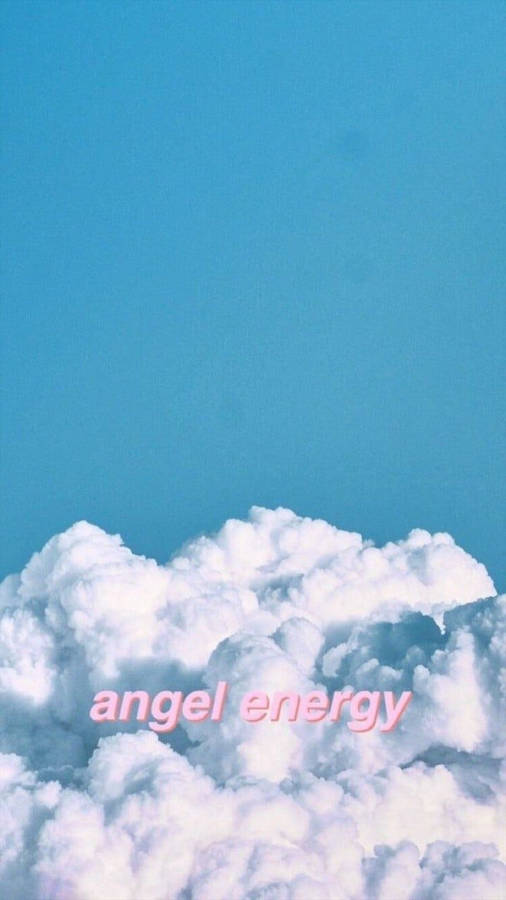 Vintage Aesthetic Clouds Angel Energy Wallpaper