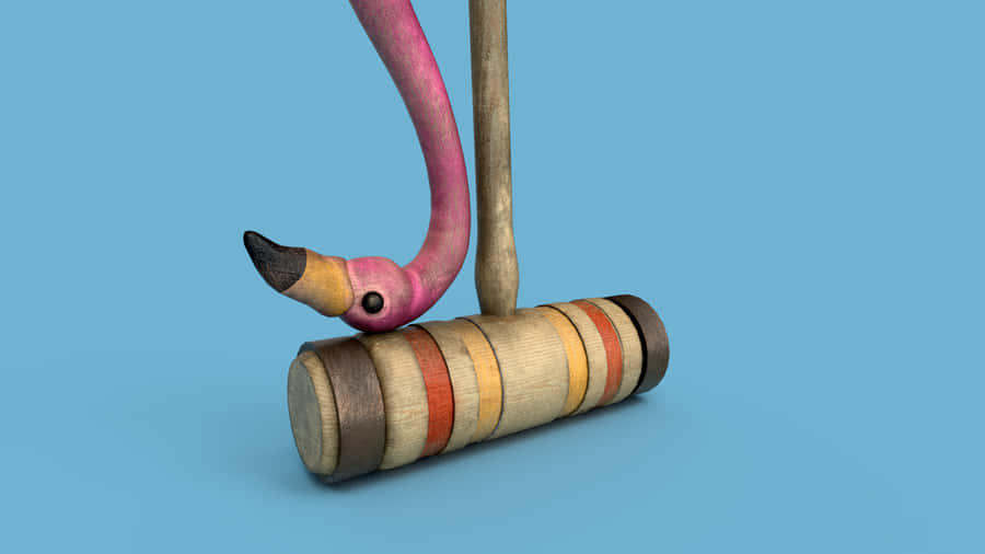 Vintage Croquet Malletand Balls Wallpaper