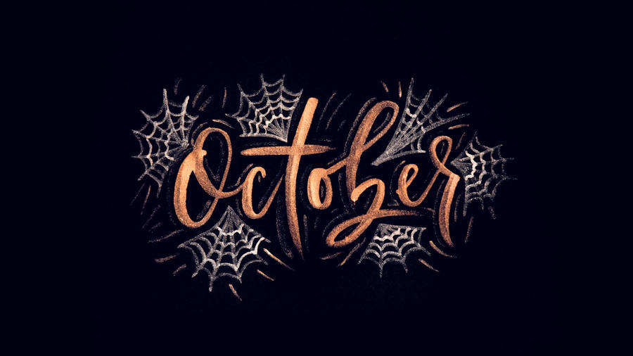Vintage Halloween October Poster Wallpaper