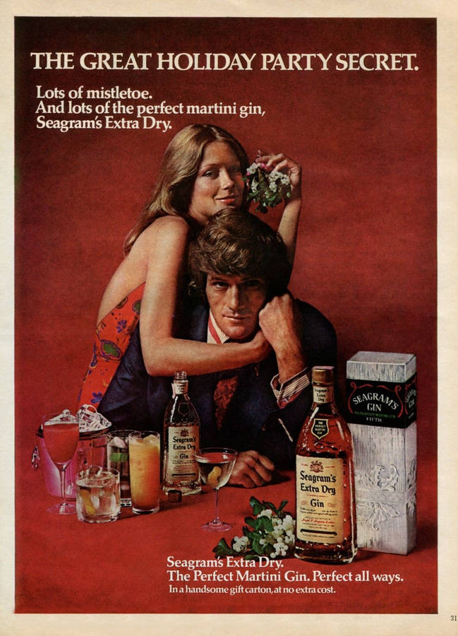 Vintage Seagrams Gin Advertisment Wallpaper