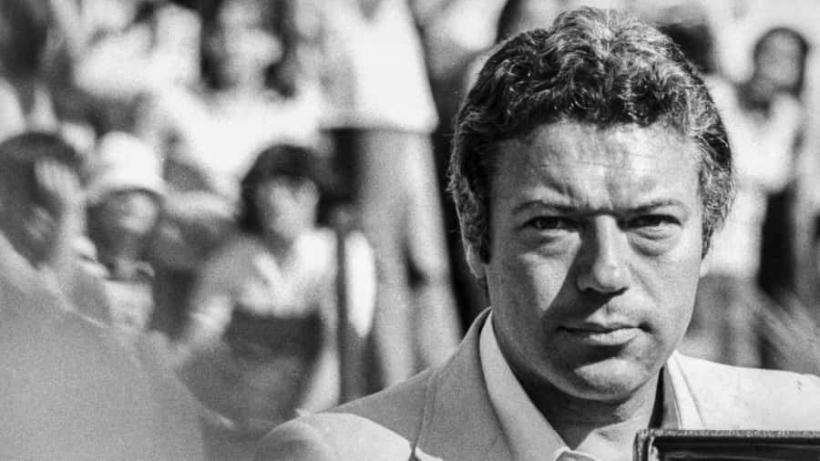 Vintage Tennis Player Portrait Wallpaper