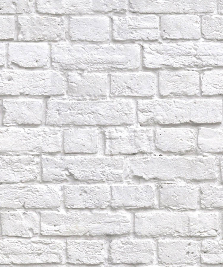 Vintage White Brick In English Bond Pattern Wallpaper