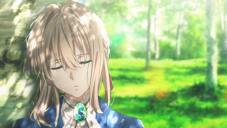 Violet Evergarden Contemplates The Meaning Of Life Wallpaper