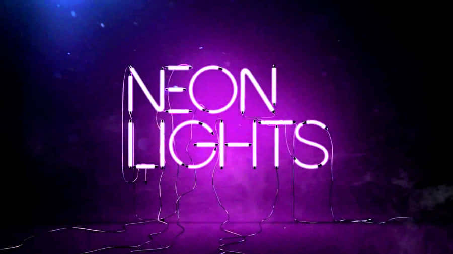 Violet Neon Lights Tumblr Laptop Wallpaper