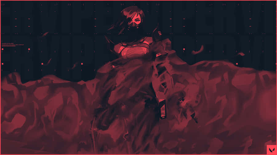 Viper Monochrome Effect Valorant Desktop Wallpaper