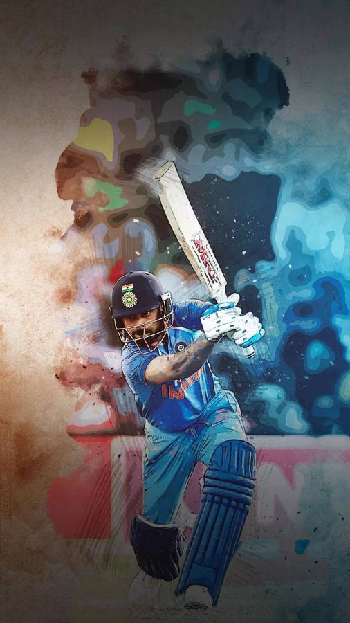 Virat Kohli Hd Cricket Sports Art Wallpaper